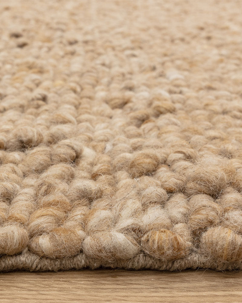 ADLER HONEY NATURAL WOOL LOOP RUG