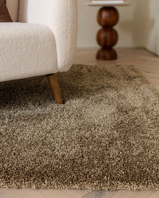 ATLAS NATURAL BEIGE THICK SHAGGY RUG