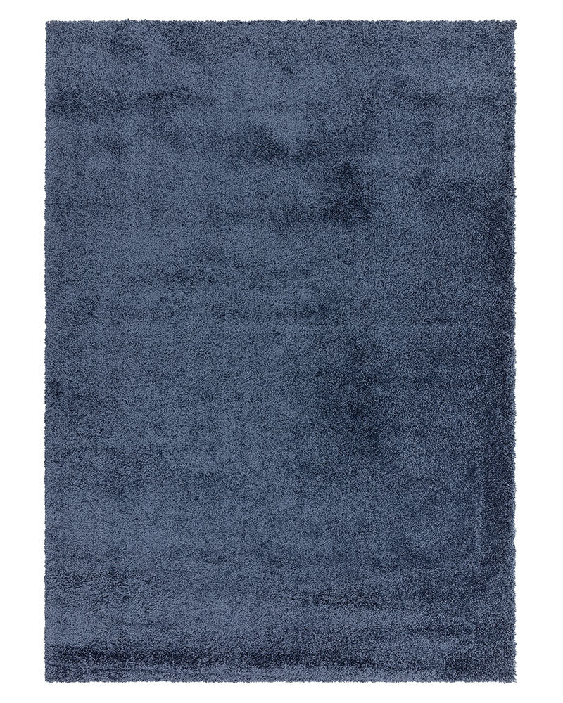 ATLAS NAVY BLUE THICK SHAGGY RUG
