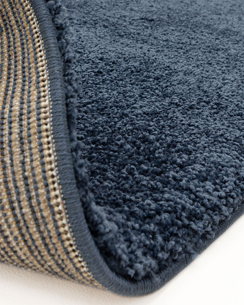 ATLAS NAVY BLUE THICK SHAGGY RUG
