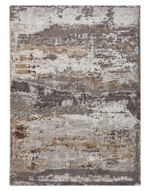 CRAFT 19788 GREY BEIGE ABSTRACT MARBLE RUG