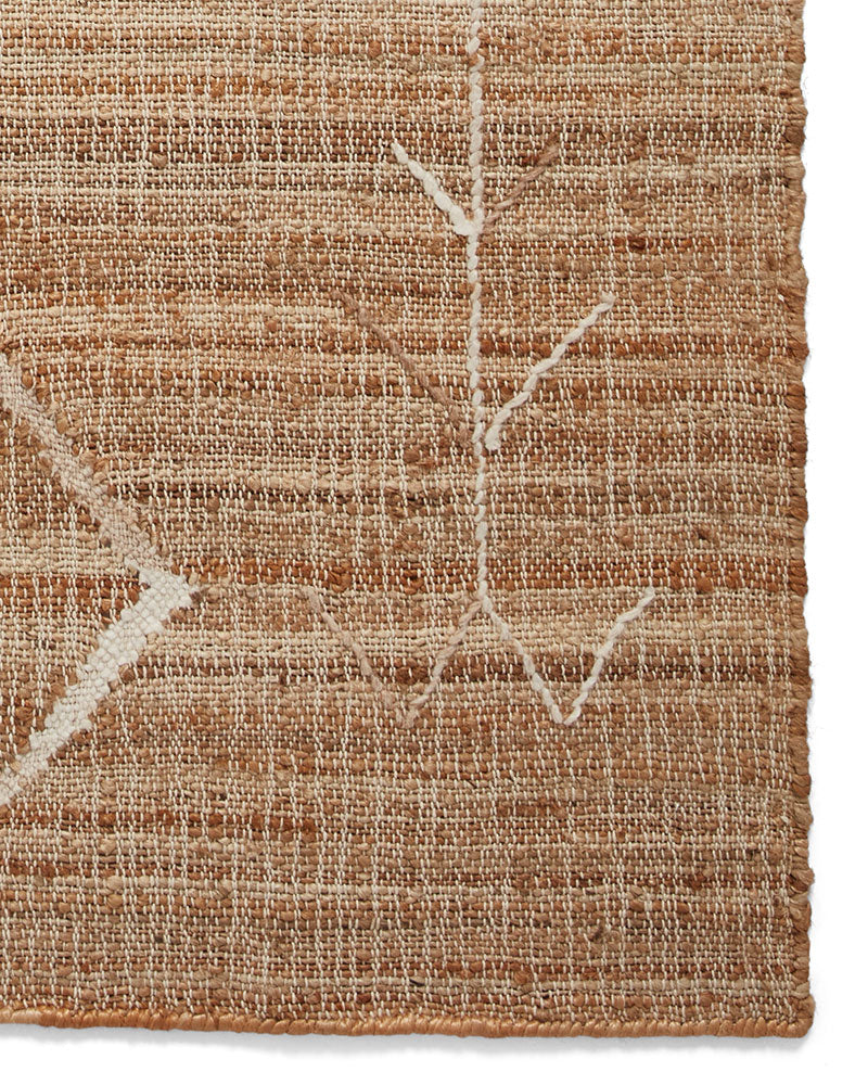 BAZAAR FLATWEAVE FRINGE JUTE RUG 24831 NATURAL