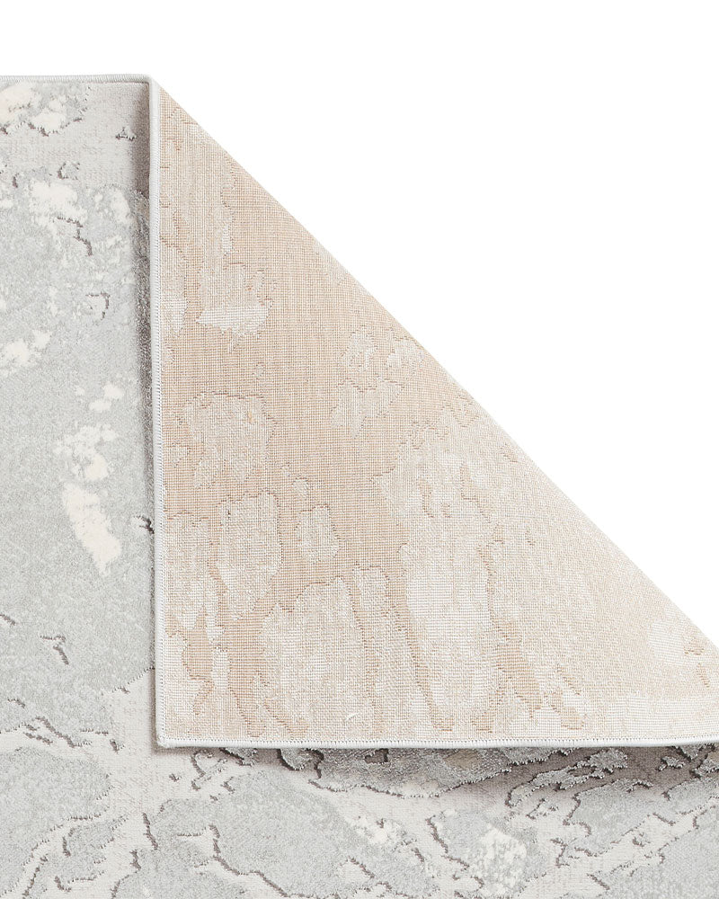 APOLLO 2677 GREY IVORY METALLIC ABSTRACT RUG