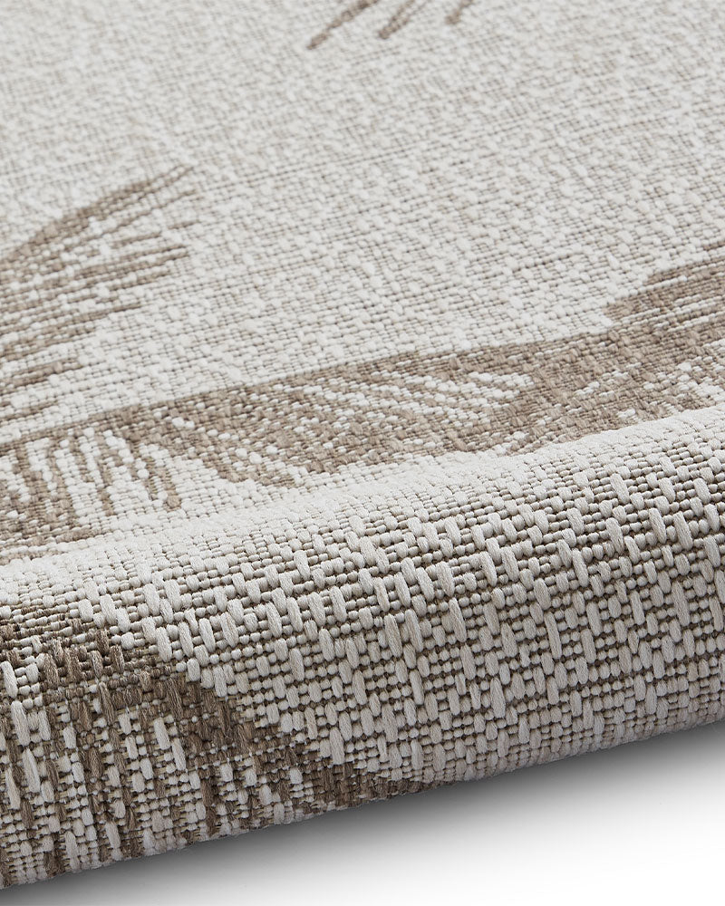 MIAMI BEIGE PALM A444 INDOOR / OUTDOOR RUG