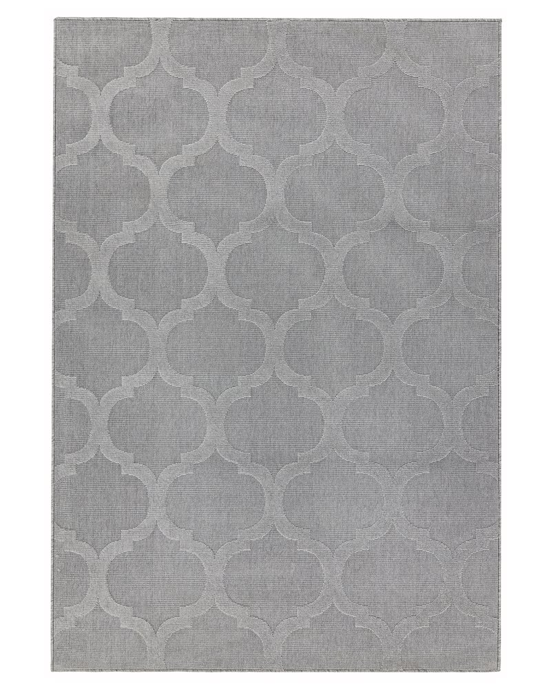 ANTIBES INDOOR / OUTDOOR AN01 GREY TRELLIS RUG