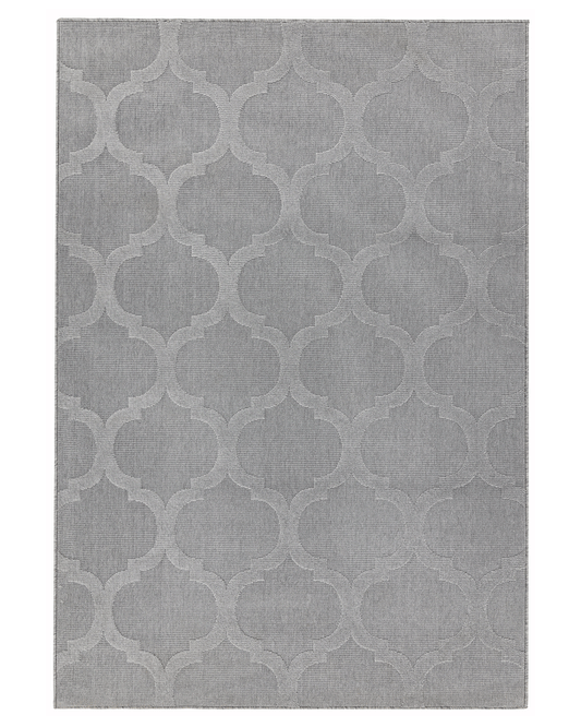 ANTIBES INDOOR / OUTDOOR AN01 GREY TRELLIS RUG