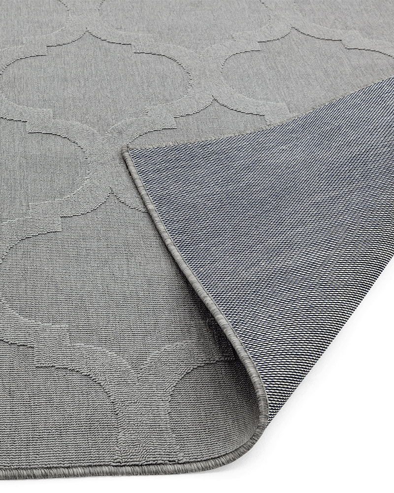ANTIBES INDOOR / OUTDOOR AN01 GREY TRELLIS RUG