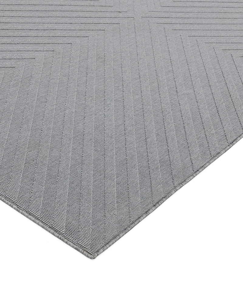 ANTIBES INDOOR / OUTDOOR AN07 LIGHT GREY ARROW RUG