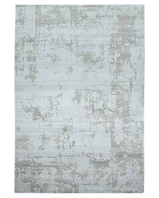 ASTRAL LUXURY VELVET ABSTRACT MARBLE AS13 SILVER RUG