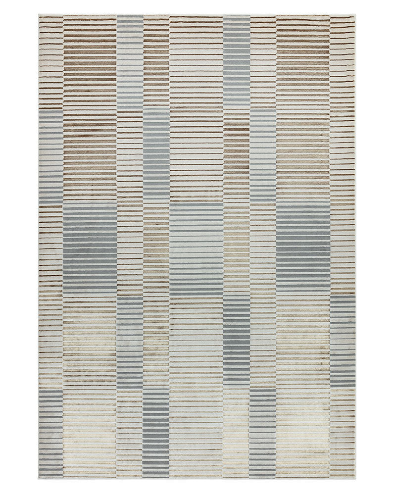 AURORA AU14 RIPPLE METALLIC GREY GOLD BRONZE RUG