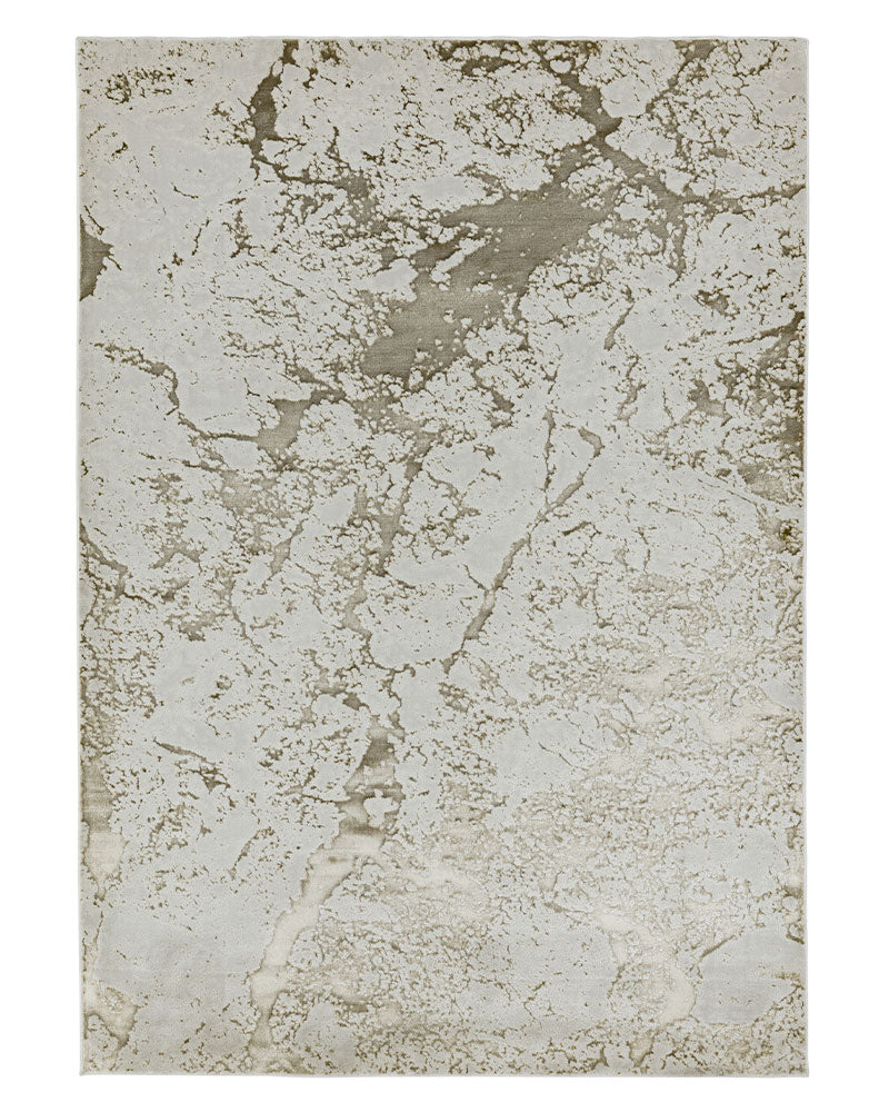 AURORA AU16 STRATA GOLD BRONZE METALLIC MARBLE ABSTRACT RUG