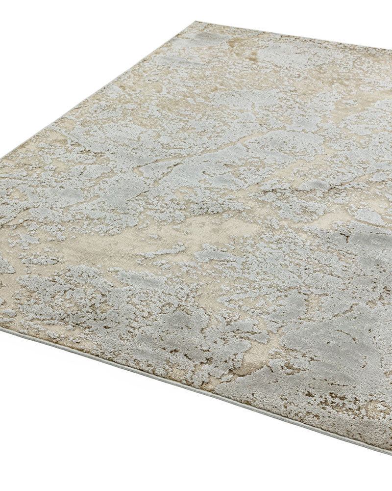 AURORA AU16 STRATA GOLD BRONZE METALLIC MARBLE ABSTRACT RUG