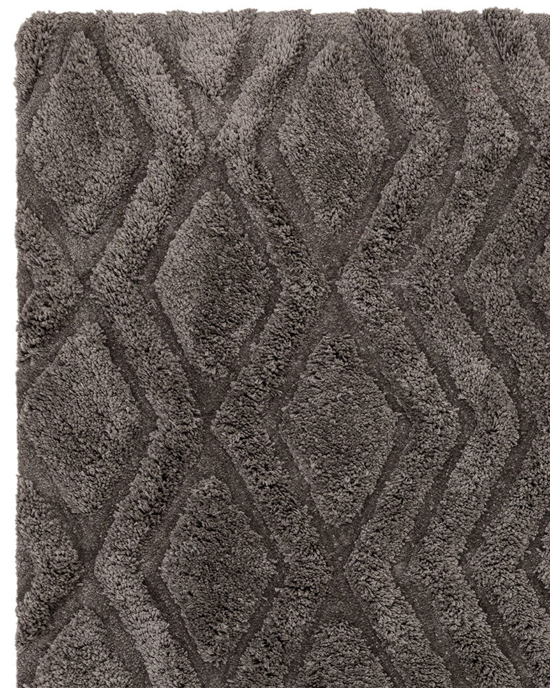 HARRISON CHARCOAL HIGH LOW SHAGGY RUG