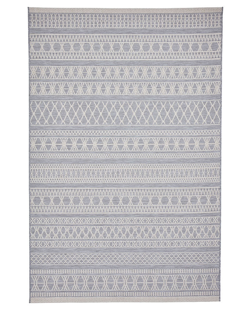 COAST 9421 GREY CREAM FLATWEAVE RUG