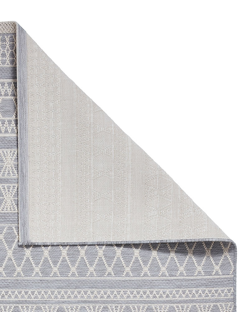 COAST 9421 GREY CREAM FLATWEAVE RUG