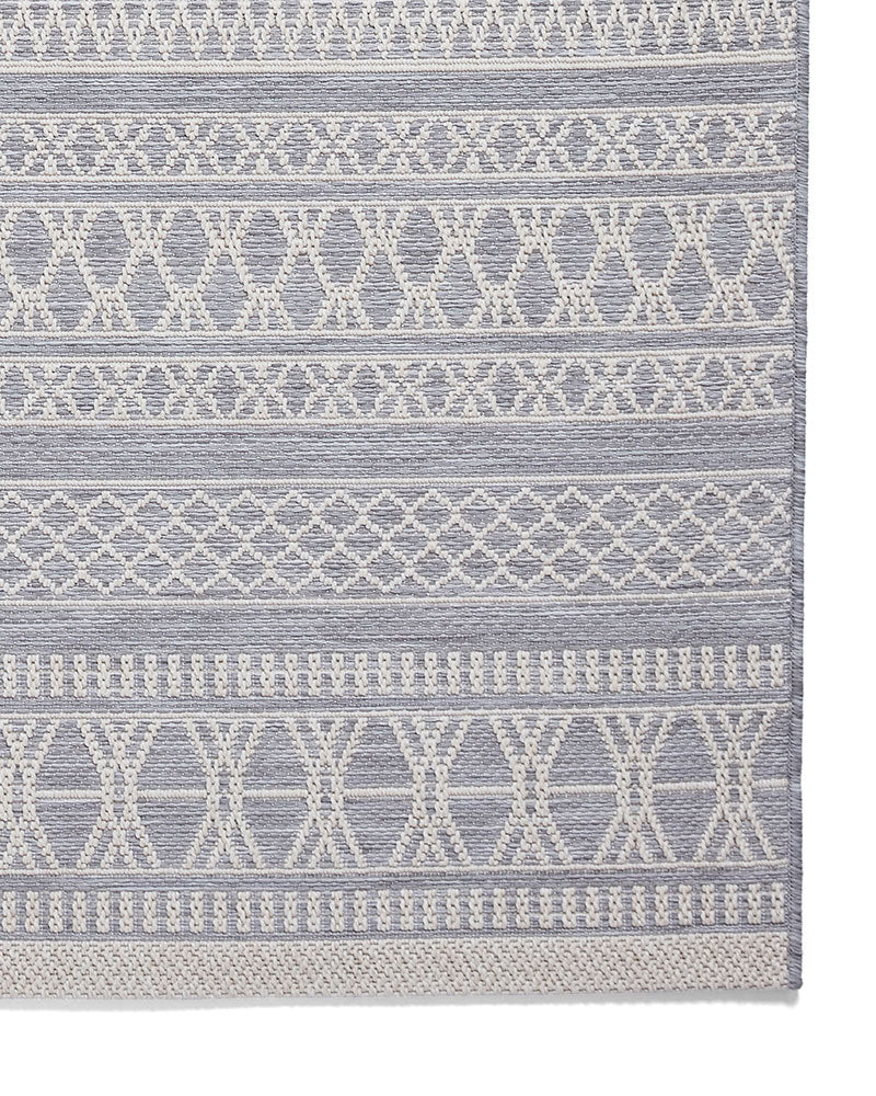 COAST 9421 GREY CREAM FLATWEAVE RUG