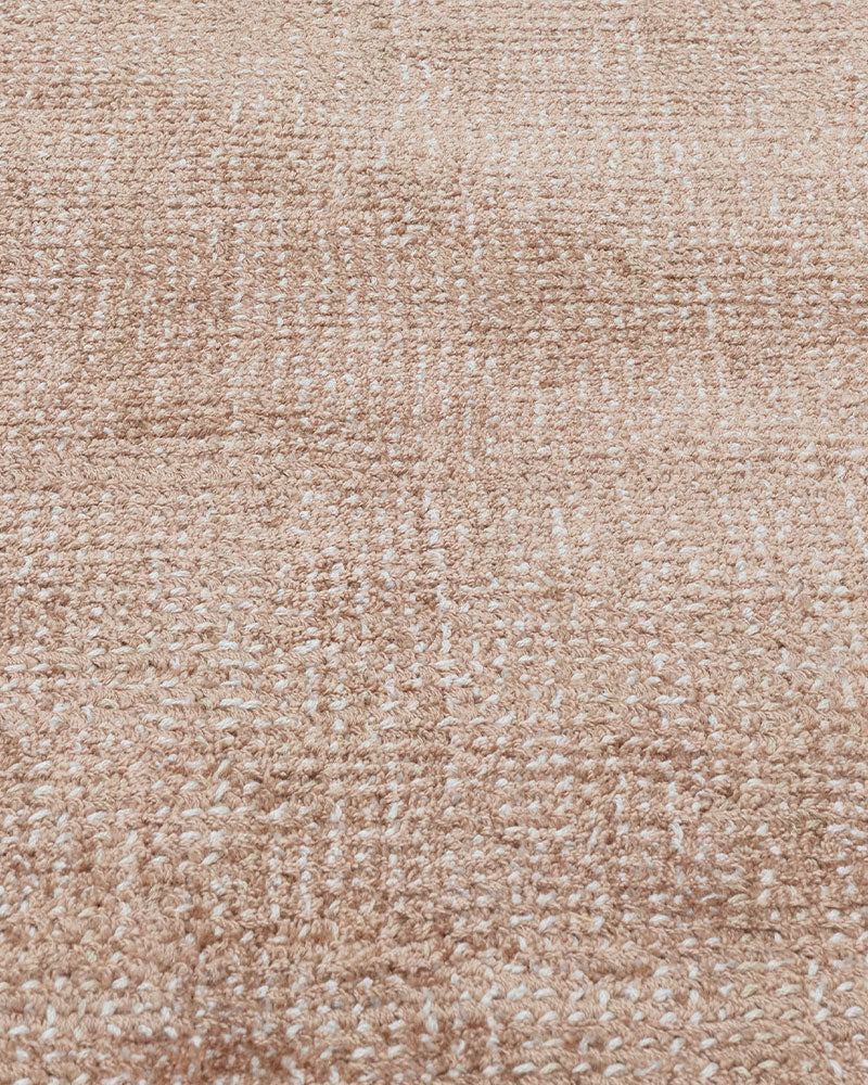 ASTON PLAIN VISCOSE COPPER DISTRESSED EFFECT SHIMMER RUG