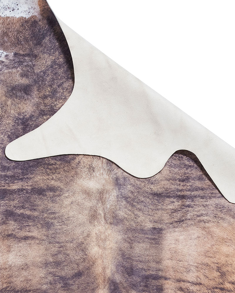 FAUX ANIMAL PRINT COW BROWN WHITE