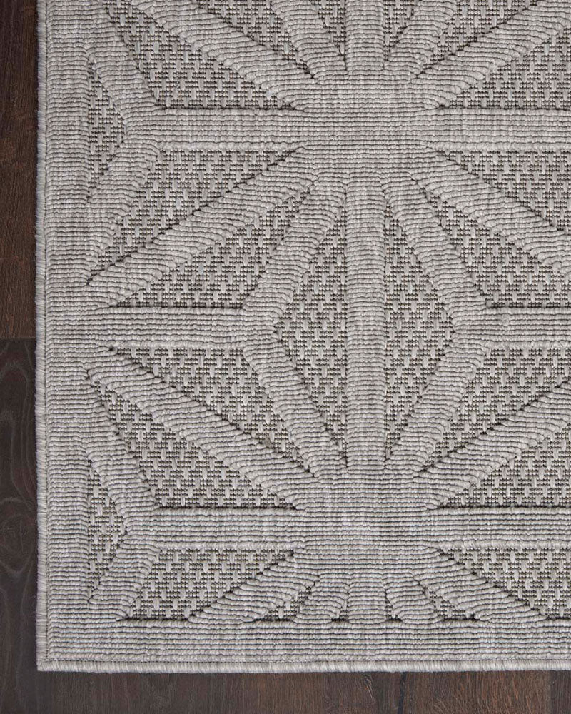 COZUMEL CZM01 INDOOR OUTDOOR LIGHT GREY RUG