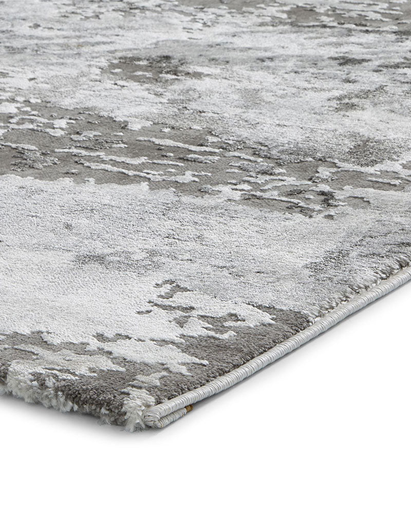 CRAFT 19788 GREY ABSTRACT MARBLE RUG