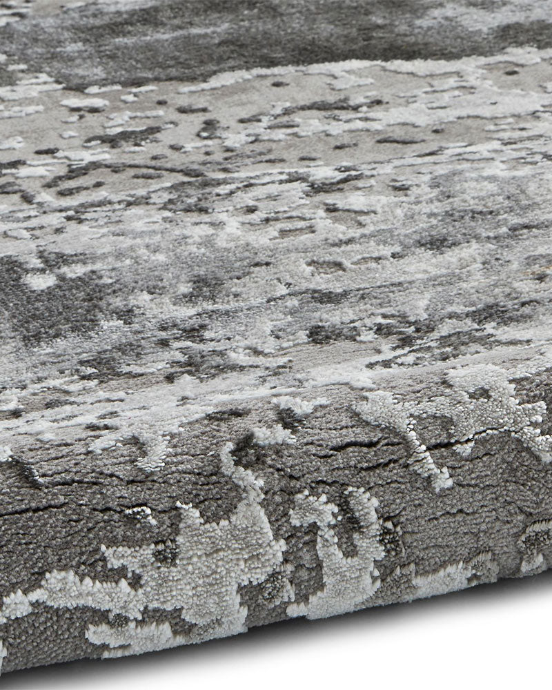 CRAFT 19788 GREY ABSTRACT MARBLE RUG