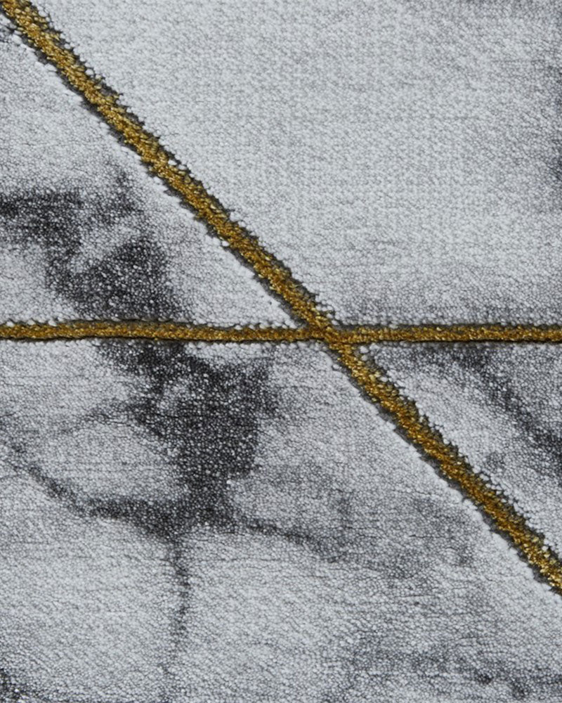 CRAFT 23299 IVORY GOLD MARBLE GEOMETRIC RUG