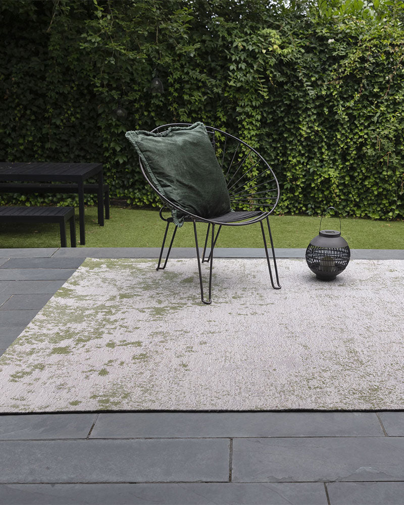 DARA ABSTRACT INDOOR OUTDOOR RUG GREEN