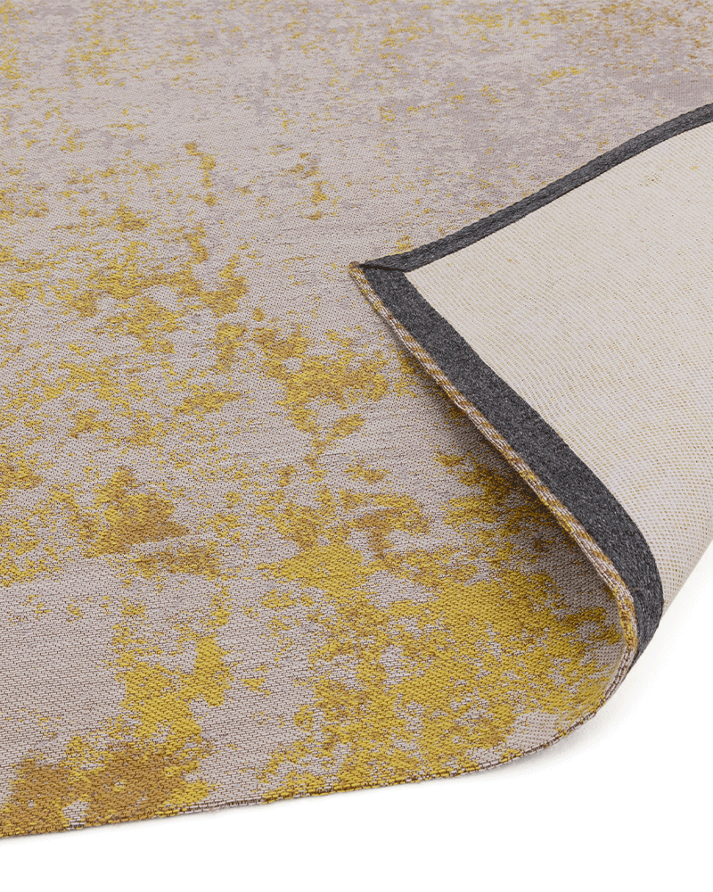 DARA ABSTRACT INDOOR OUTDOOR RUG OCHRE