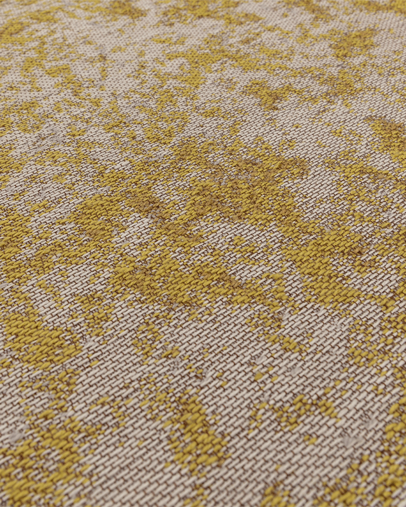 DARA ABSTRACT INDOOR OUTDOOR RUG OCHRE