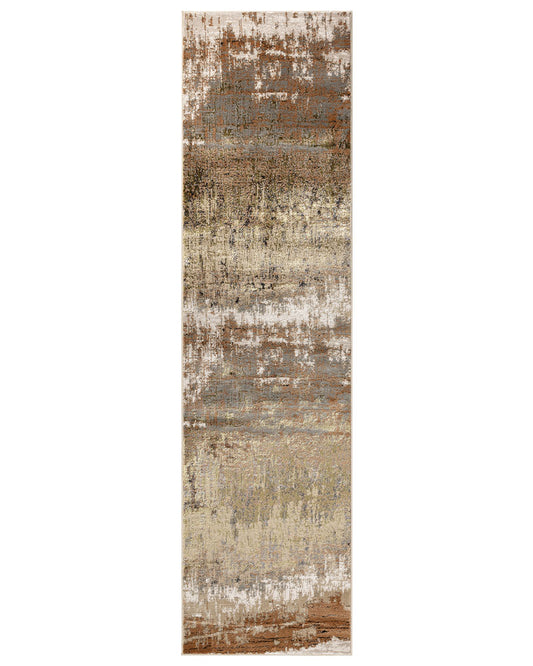AURORA AU01 DUNE GOLD BRONZE ABSTRACT RUNNER 66X240CM