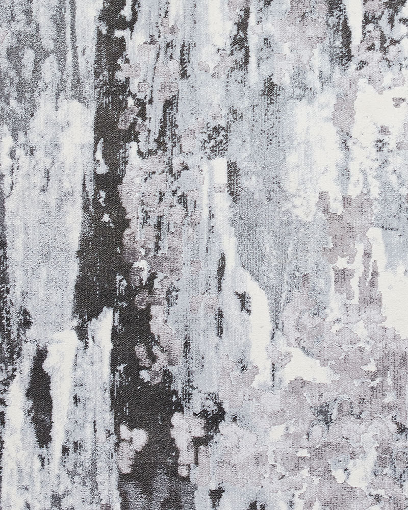 APOLLO GR580 GREY SILVER METALLIC ABSTRACT RUG