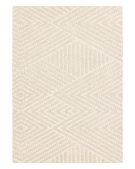 HAGUE IVORY HAND TUFTED 100% WOOL RUG