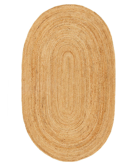 JUTE BRAIDED OVAL RUG NATURAL