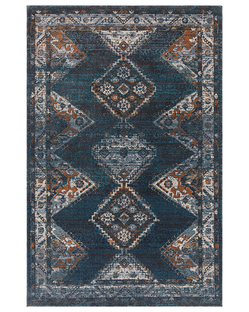 ZOLA KIAN VINTAGE PERSIAN STYLE BLUE RUG