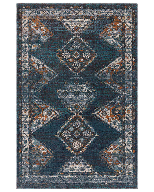 ZOLA KIAN VINTAGE PERSIAN STYLE BLUE RUG