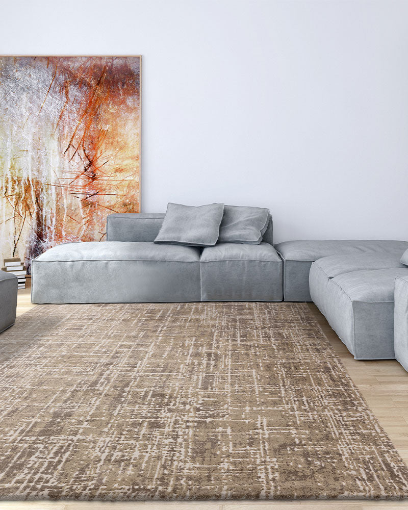 KUZA ABSTRACT BEIGE RUG