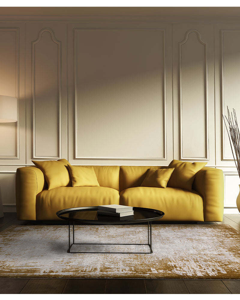 KUZA BORDER GOLD RUG