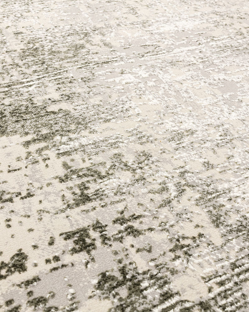 KUZA BORDER GREEN RUG