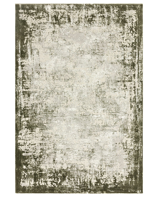 KUZA BORDER GREEN RUG