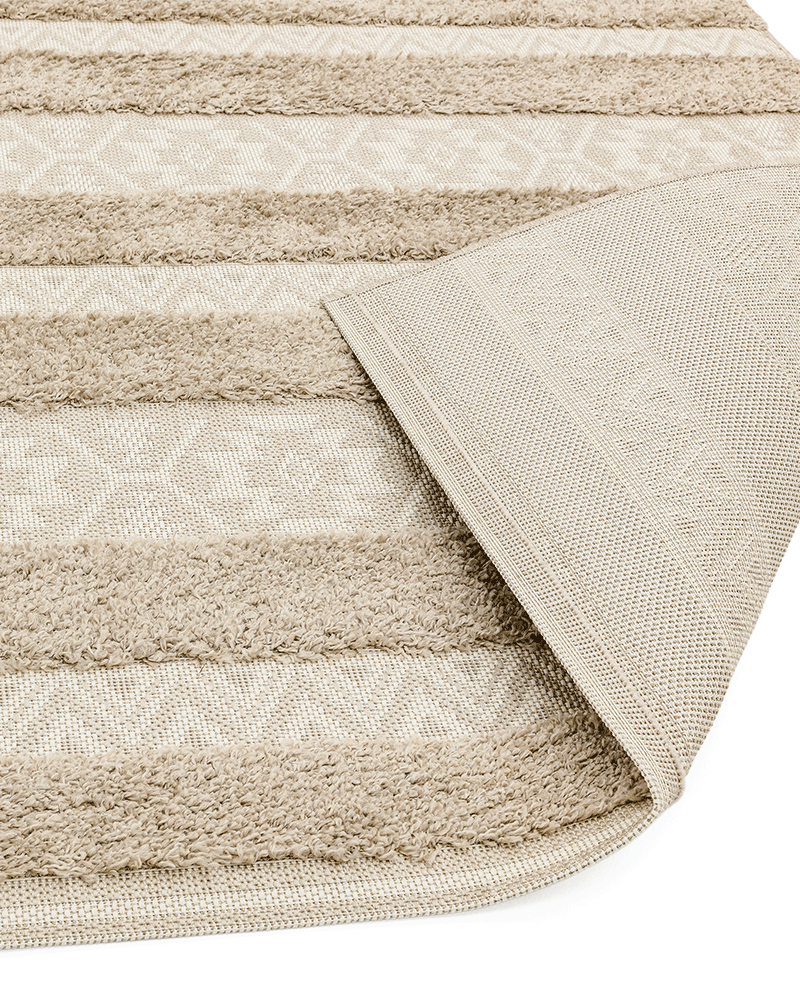MONTY OUTDOOR RUG MN04 STRIPE NATURAL / CREAM