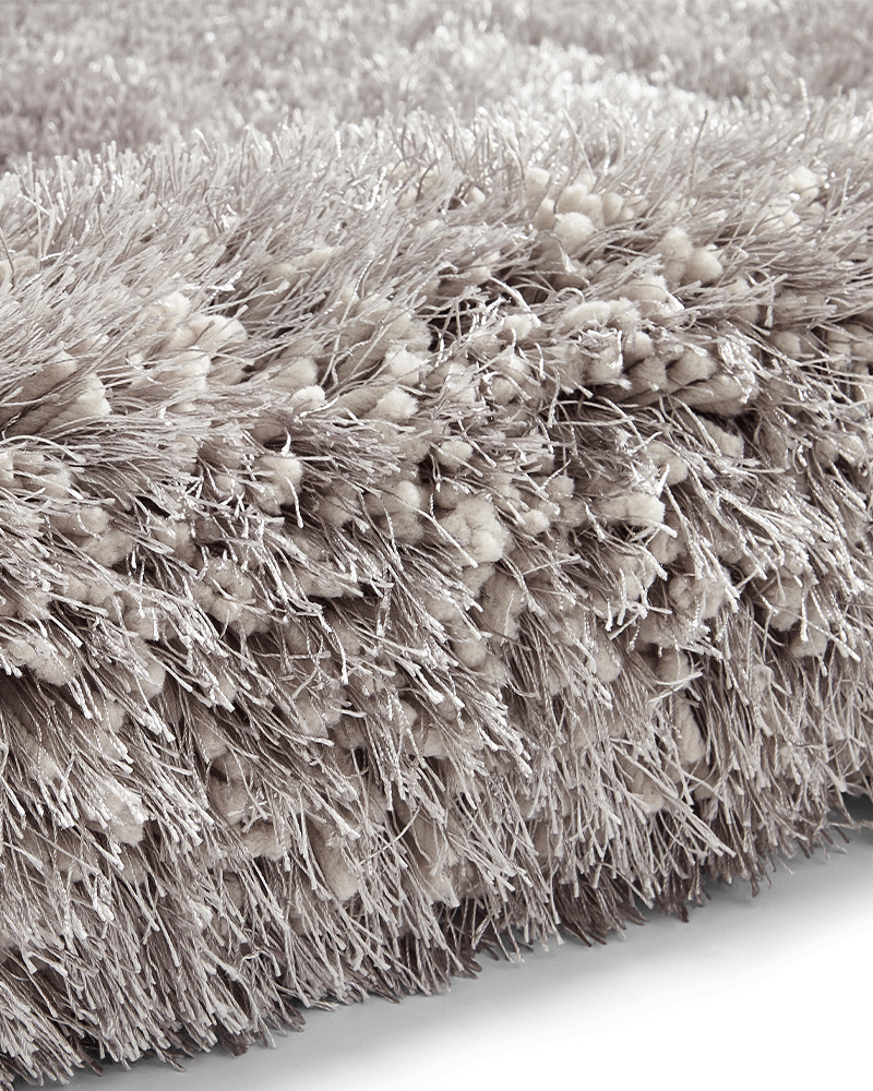 MONTANA SILVER GREY SUPER DEEP HEAVY LUXURY SHAGGY RUG