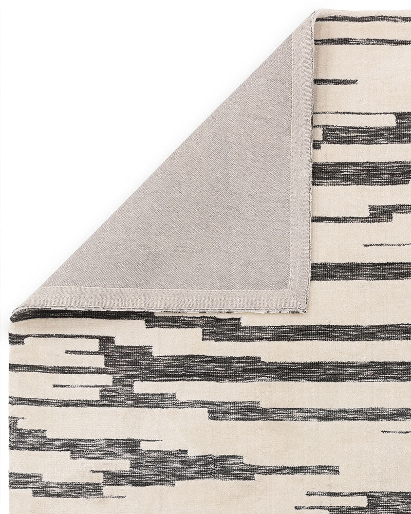 MASON IKAT CHARCOAL GREY CREAM RUG