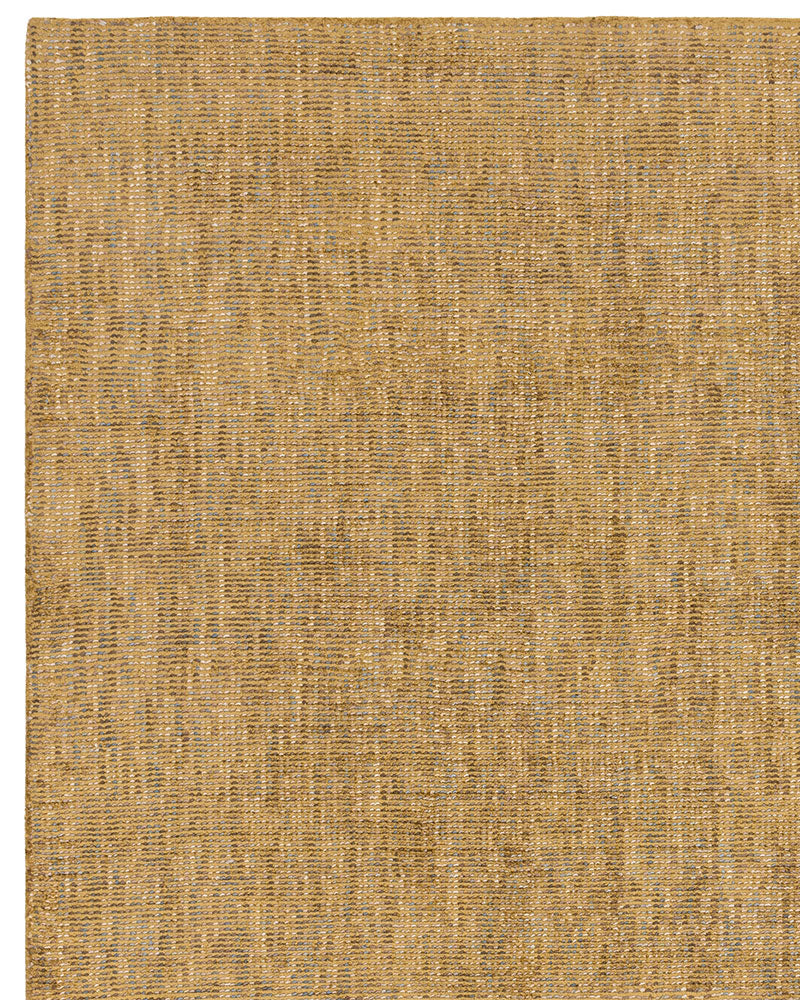 ASTON PLAIN VISCOSE OCHRE DISTRESSED EFFECT SHIMMER RUG