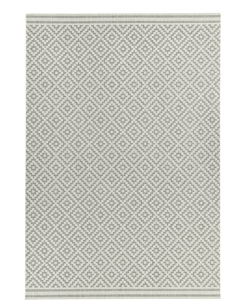 PATIO PAT11 DIAMOND GREY INDOOR OUTDOOR FLATWEAVE RUG