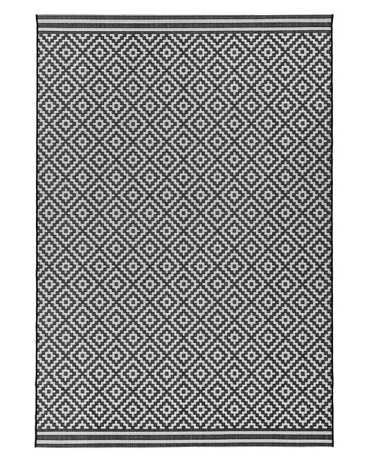 PATIO PAT12 DIAMOND MONO INDOOR OUTDOOR FLATWEAVE RUG