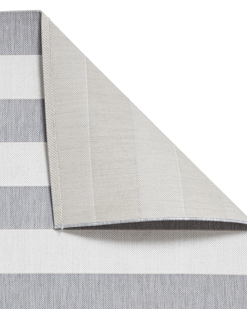 SANTA MONICA STRIPE 48644 INDOOR / OUTDOOR RUG GREY / LIGHT BEIGE