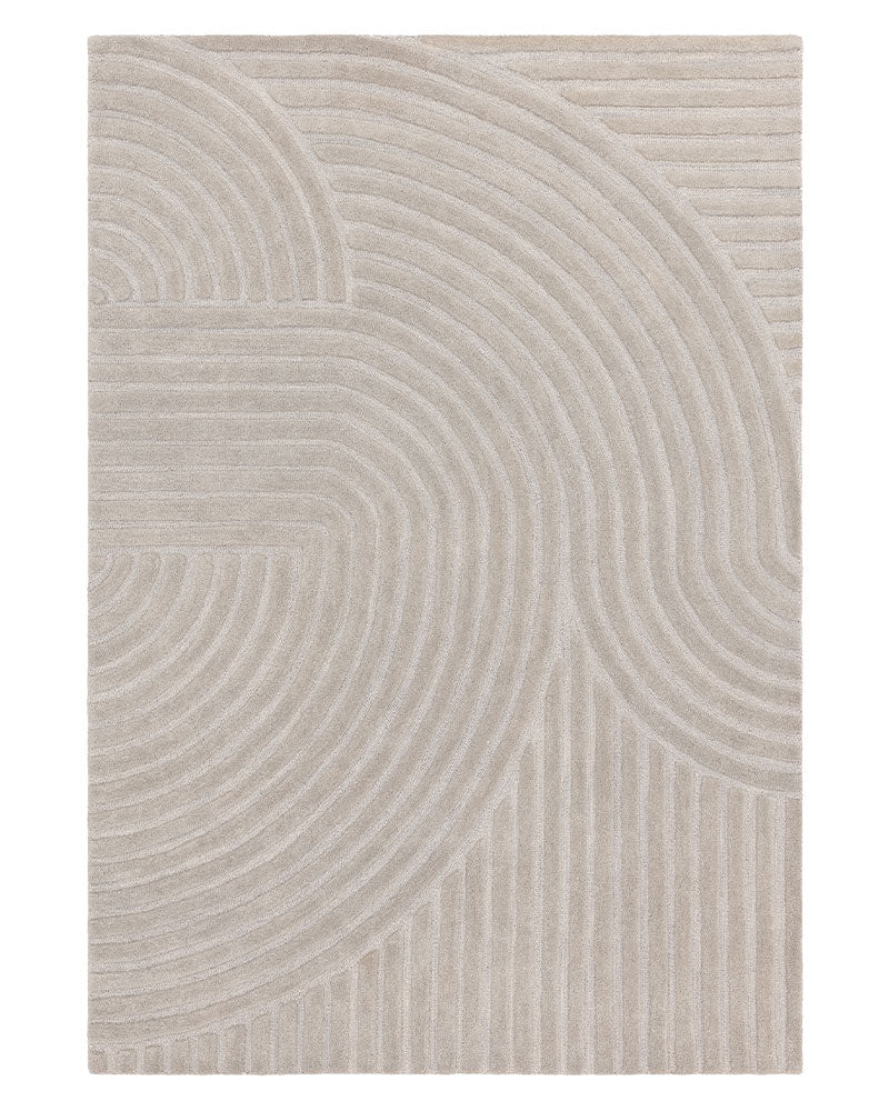 HAGUE SILVER HAND TUFTED 100% WOOL RUG