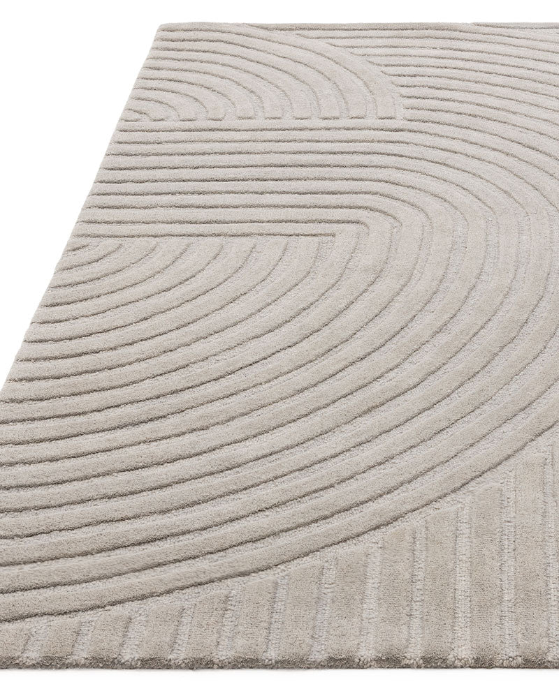 HAGUE SILVER HAND TUFTED 100% WOOL RUG