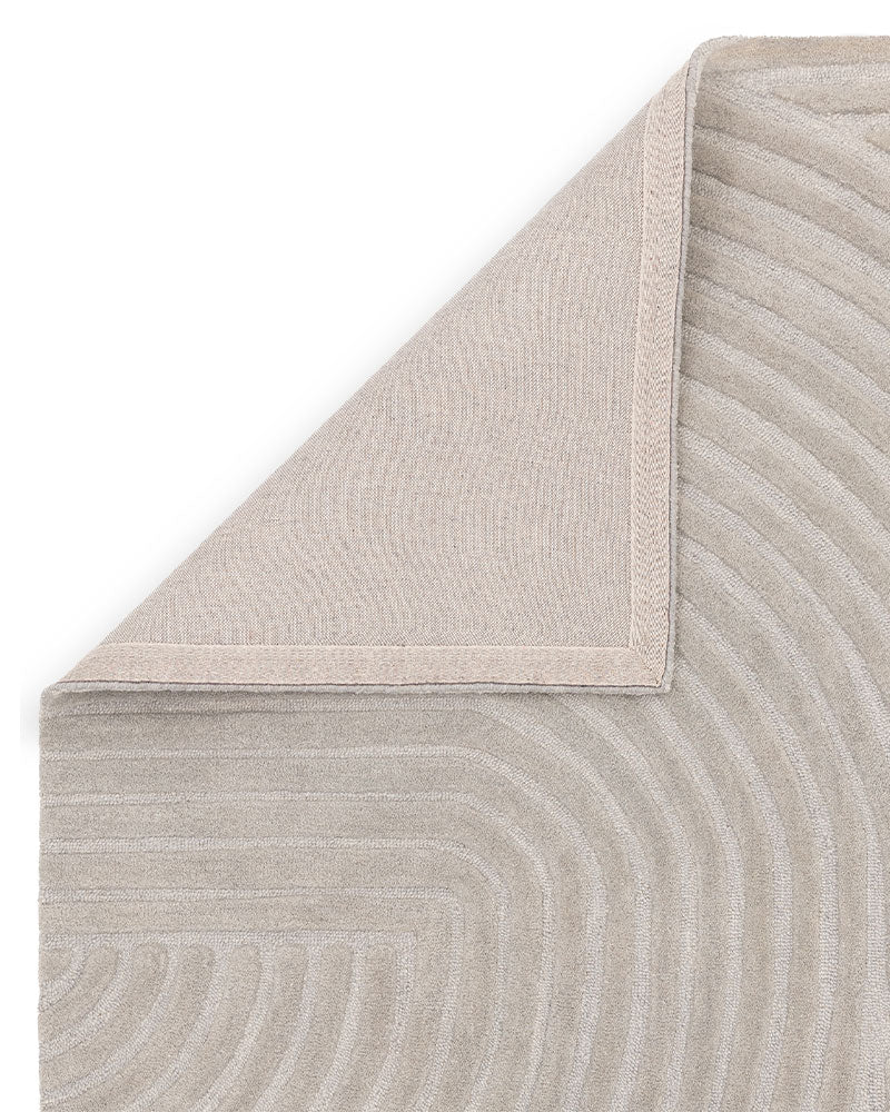 HAGUE SILVER HAND TUFTED 100% WOOL RUG