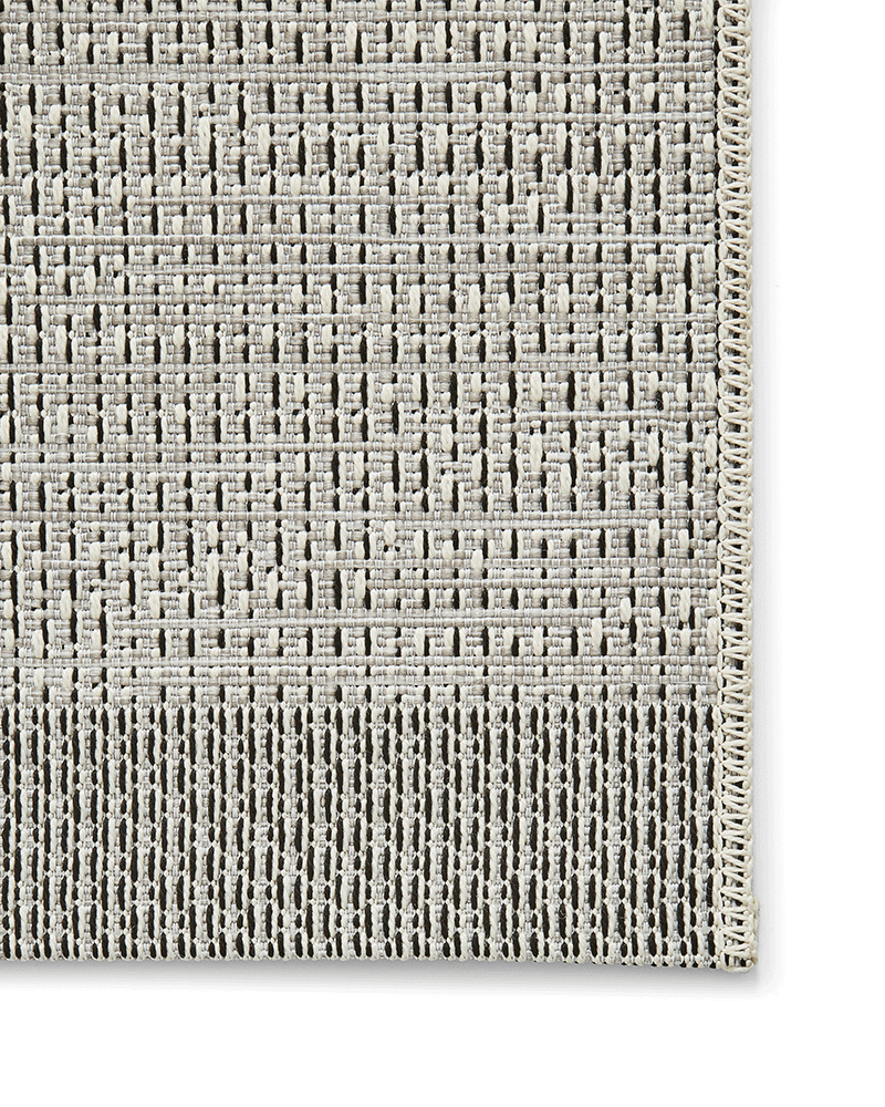 STITCH 9682 INDOOR / OUTDOOR RUG SILVER / BLACK